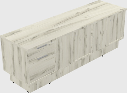 Low credenza cabinet