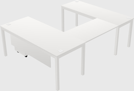 U-shaped desk