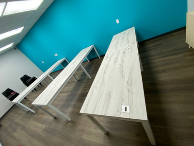 L-shaped desk