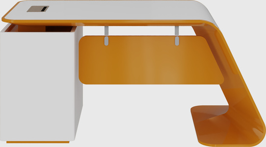 Executive high-gloss desk