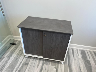 Sliding door cabinet