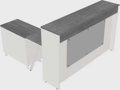 L-shaped Reception Desk