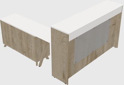 L-shaped Reception Desk