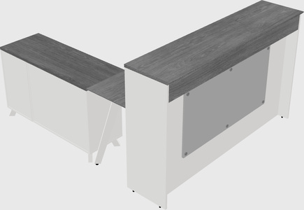 L-shaped Reception Desk