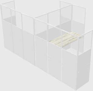 L-shaped panel system