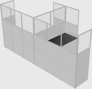 L-shaped panel system