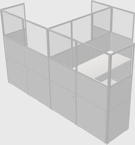 L-shaped panel system