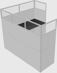 L-shaped panel system