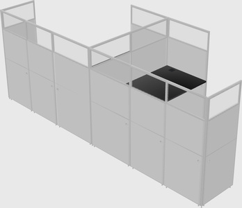 L-shaped panel system