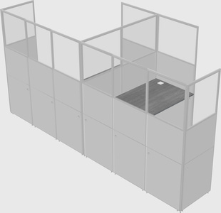 L-shaped panel system