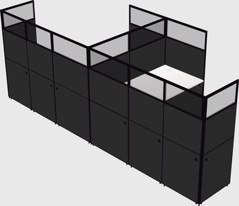 L-shaped panel system