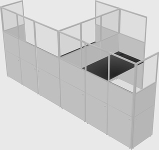 L-shaped panel system