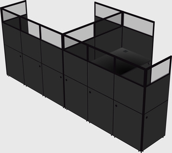 L-shaped panel system