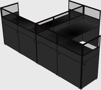 L-shaped panel system