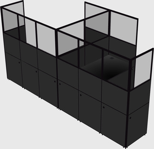 L-shaped panel system
