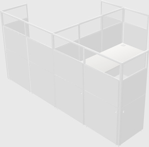L-shaped panel system