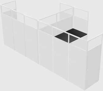 L-shaped panel system