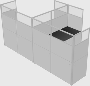 L-shaped panel system