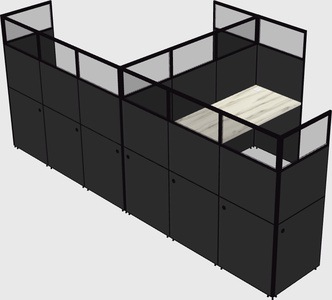 L-shaped panel system