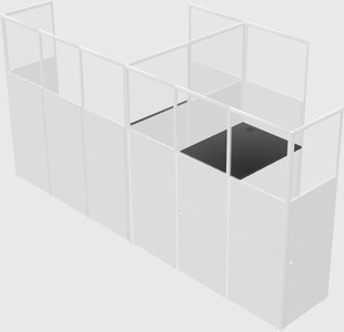 L-shaped panel system