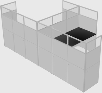 L-shaped panel system