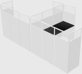 L-shaped panel system