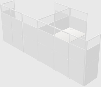 L-shaped panel system