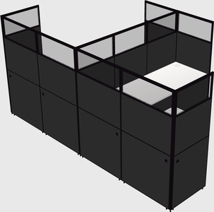 L-shaped panel system