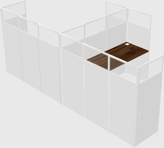 L-shaped panel system