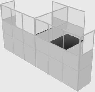L-shaped panel system