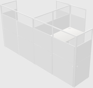 L-shaped panel system