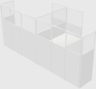 L-shaped panel system