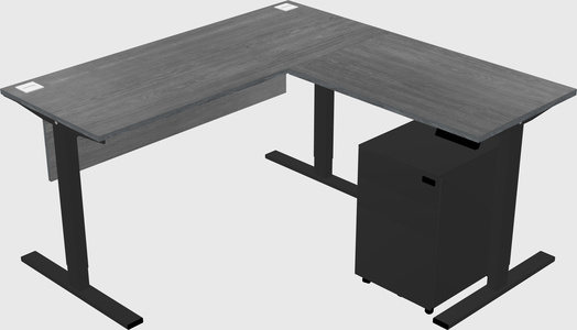 Sit-to-stand na l-shaped na mesa