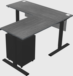 Sit-to-stand na l-shaped na mesa