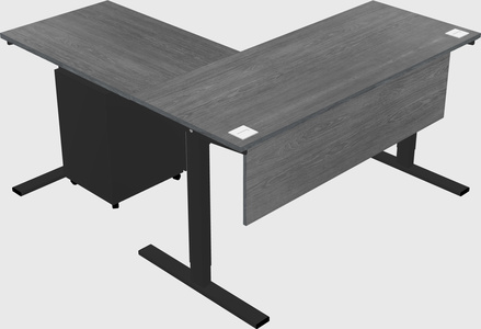 Sit-to-stand na l-shaped na mesa