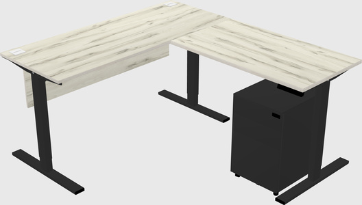 Sit-to-stand na l-shaped na mesa