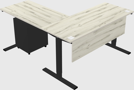 Sit-to-stand na l-shaped na mesa