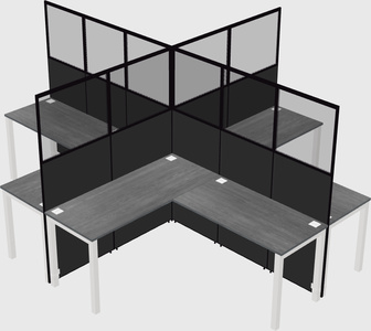 Shared l-shaped cubicles