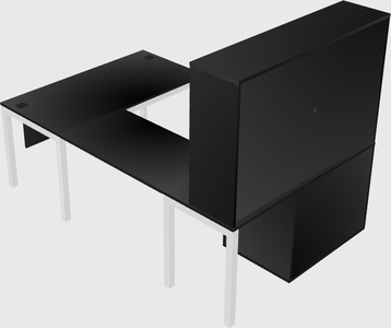 Bureau en u + classeur