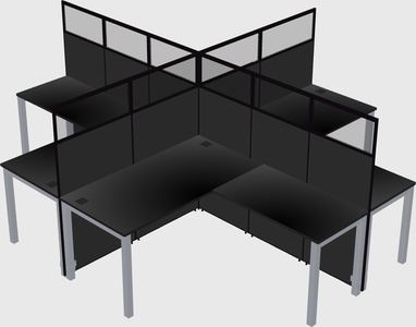 L-shaped panel system