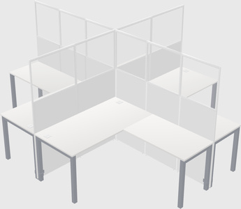 Cubicoli condivisi a forma di L