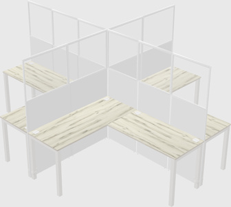 L-shaped panel system