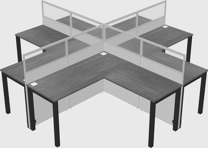 Cubicoli condivisi a forma di l