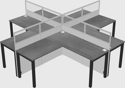 Cubicoli condivisi a forma di l