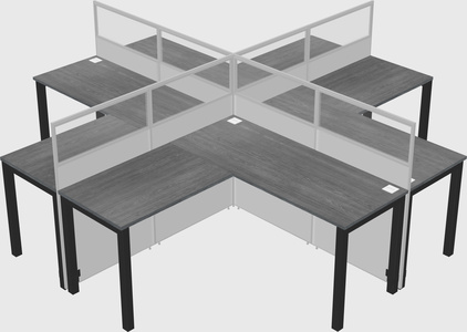 Cubicoli condivisi a forma di l