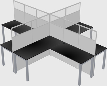 L-shaped panel system