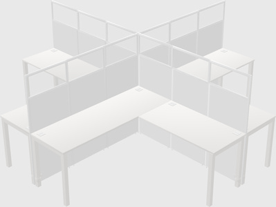 L-shaped panel system