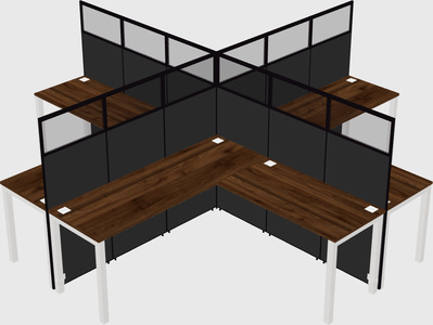 L-shaped panel system