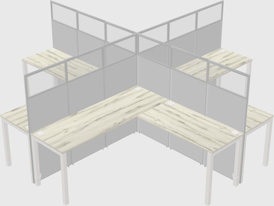 L-shaped panel system