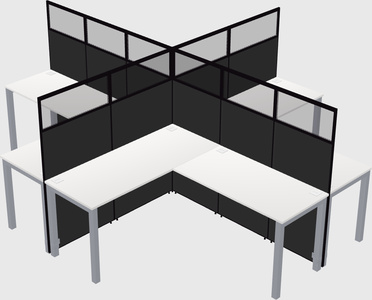 Shared L-shaped Cubicles